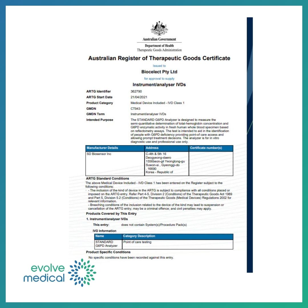 G6PD Analyser Machine Unit