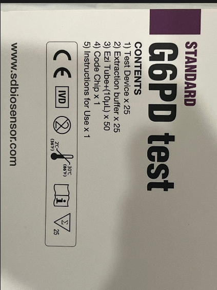 G6PD Test Strips - pack of 25